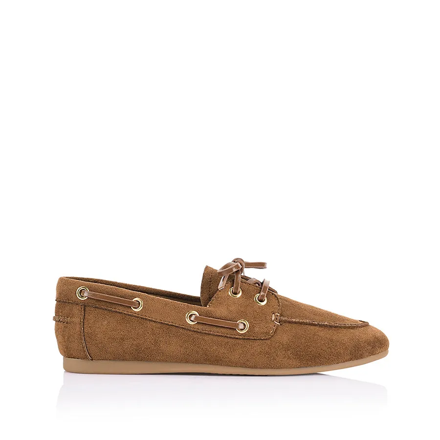 Brody Boat Shoes - Chestnut Tan Micro sold by Verali