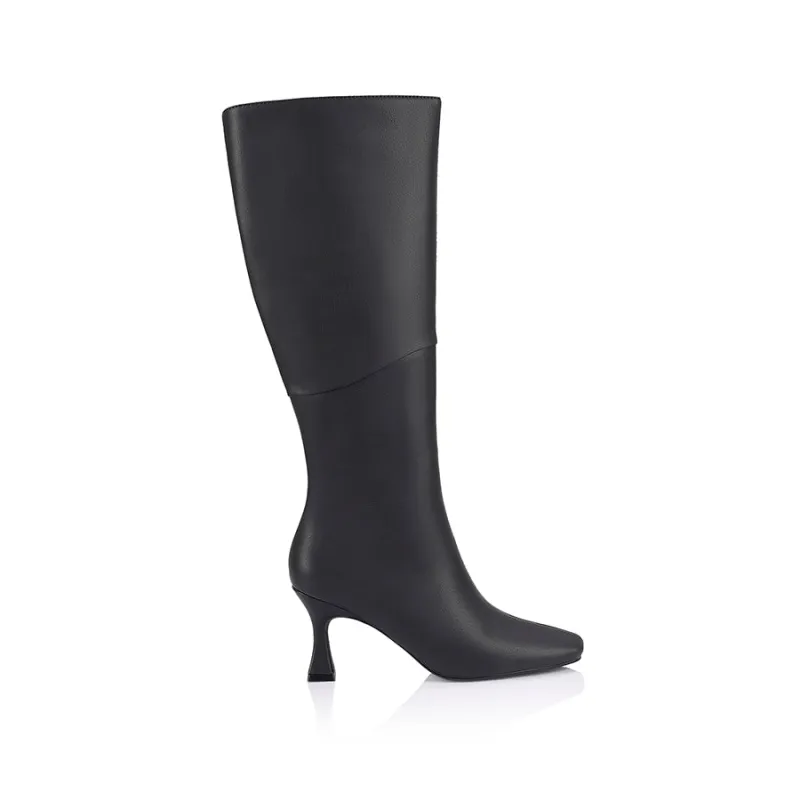 Imogen Knee High Boots - Black sold by Verali