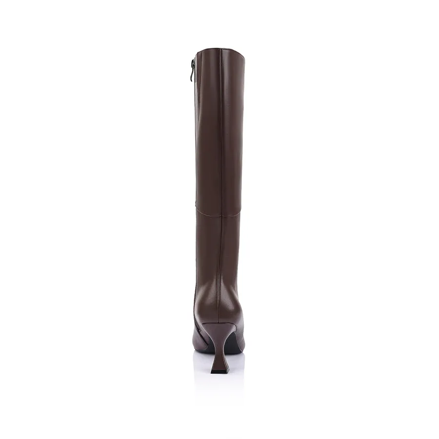 Imogen Knee High Boots - Chocolate Brown sold by Verali product image thumbnail 3