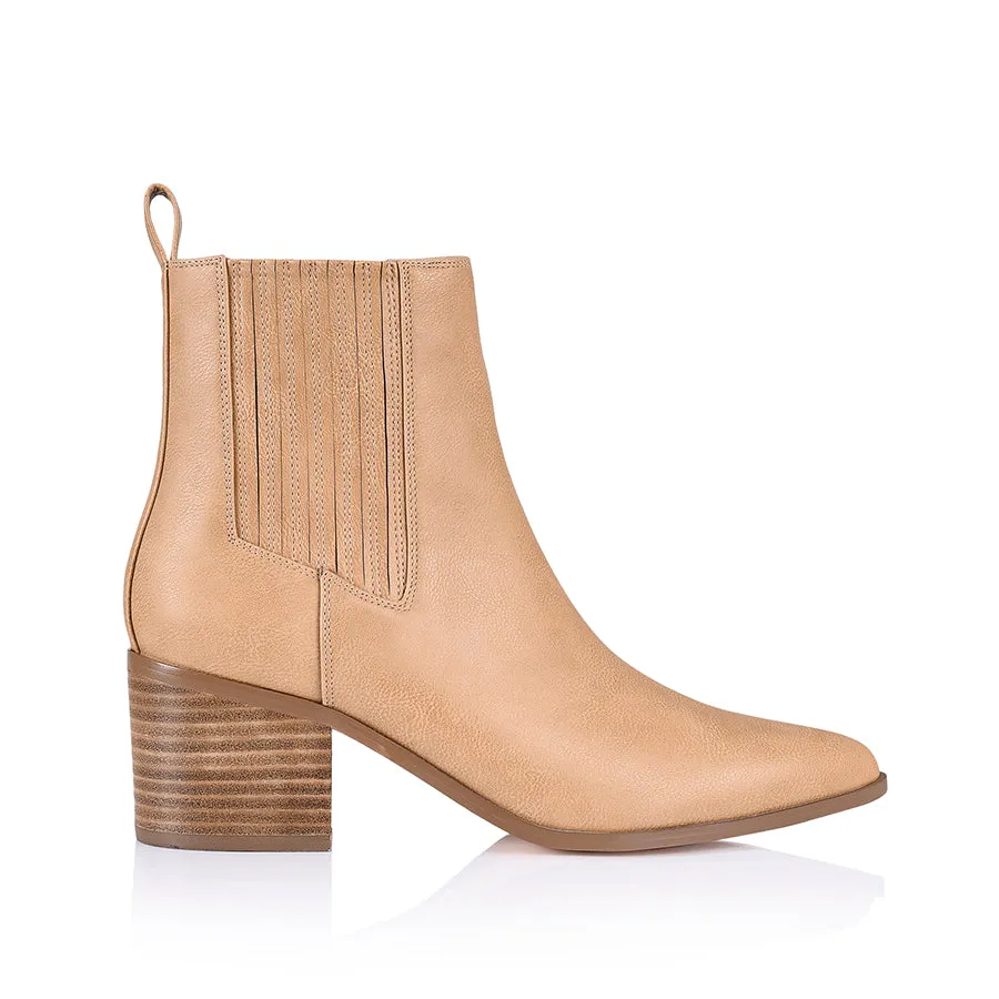 Fillipin Chelsea Ankle Boots - Caramel Softee sold by Verali