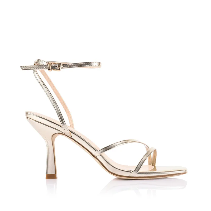 Pelican Strappy Sandals - Champagne Gold sold by Verali