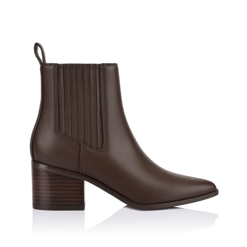 Fillipin Chelsea Ankle Boots - Chocolate Brown sold by Verali