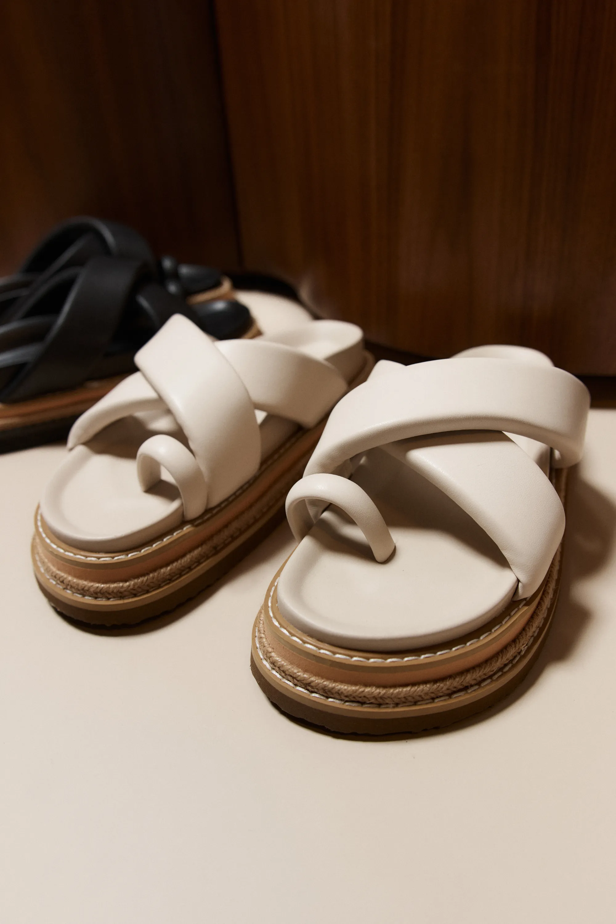Thelma Flatform Slides - Bone White sold by Verali product image thumbnail 2
