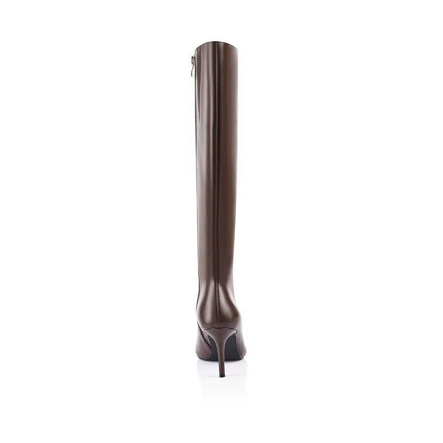 Bessie Tall Boots - Chocolate Brown sold by Verali product image thumbnail 3