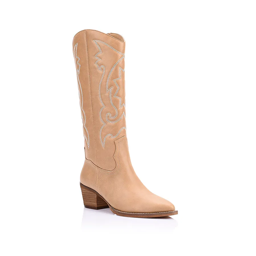 Bentley Cowboy Boots - Biscuit sold by Verali product image thumbnail 2