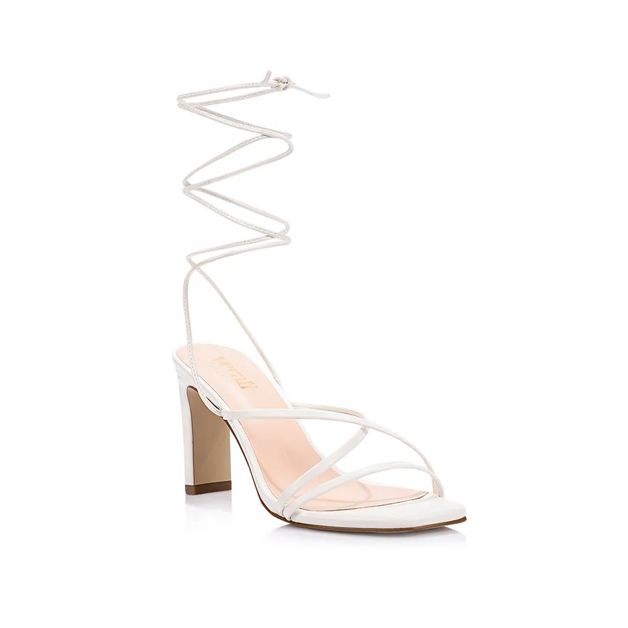 Kito Block Heel Sandals - Chalk White sold by Verali product image thumbnail 2