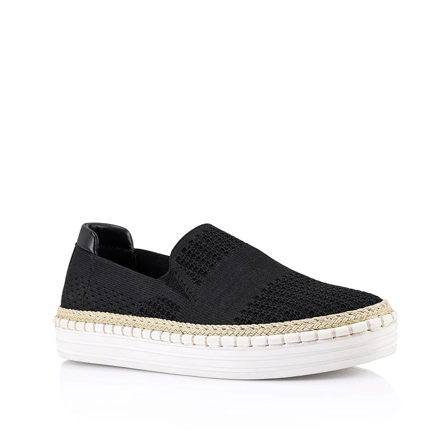 Queen Slip On Sneakers - Black Knit sold by Verali product image thumbnail 3
