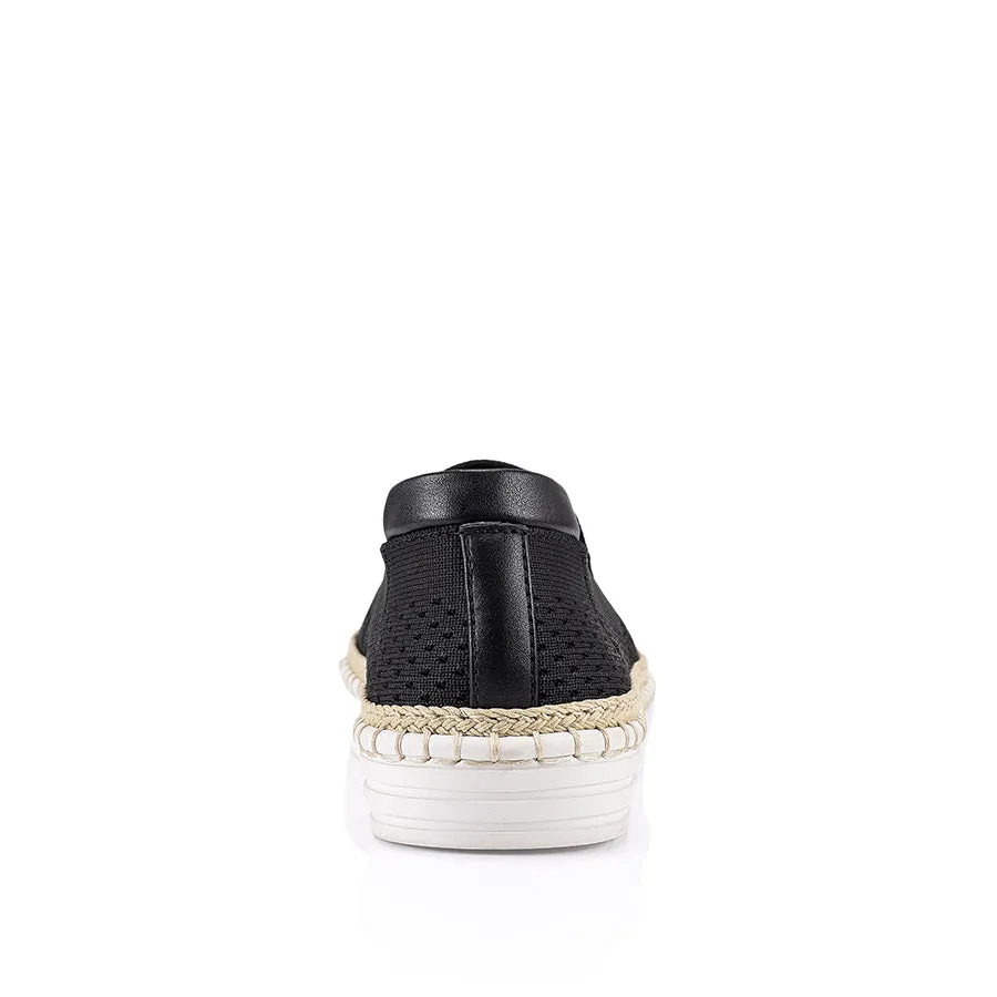 Queen Slip On Sneakers - Black Knit sold by Verali product image thumbnail 4