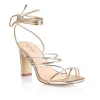 Killer Strappy Heels - Champagne Metallic sold by Verali