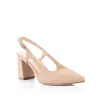 Enrique Sling Back Block Heels - Nude sold by Verali