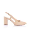 Enrique Sling Back Block Heels - Nude sold by Verali
