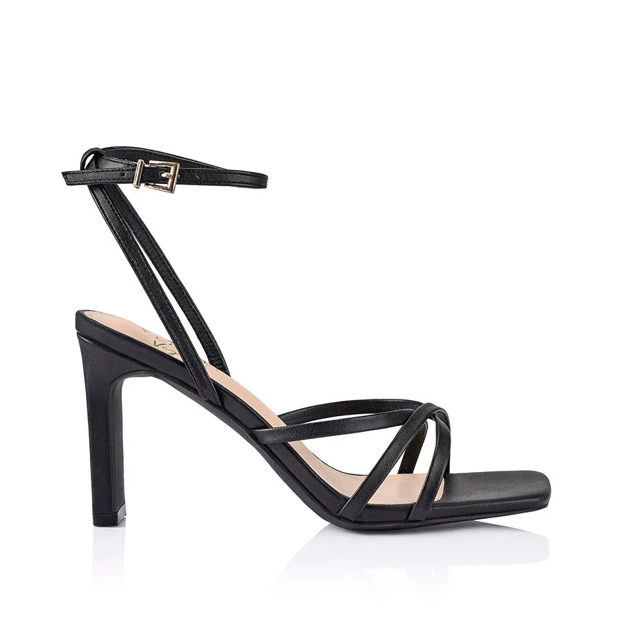 Kipp Strappy Heels - Black sold by Verali