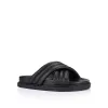 Britney Footbed Slides - Black sold by Verali