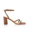 Nadia Block Heel Sandals - Tan sold by Verali