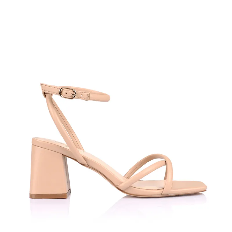 Starlight Strappy Sandals - Nude Smooth sold by Verali