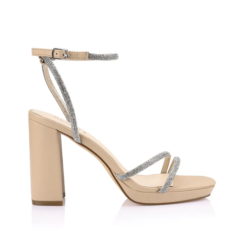 Lauren Platform Sandals - Nude sold by Verali