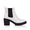 Georgia Chunky Combat Boots - Bone Smooth sold by Verali