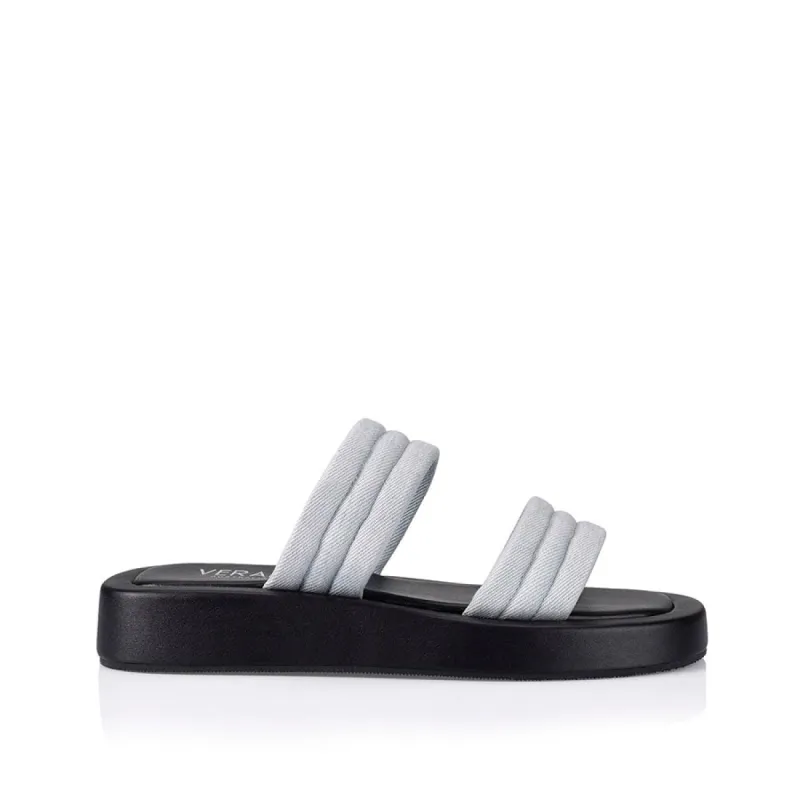 Boss Flatform Slides - Denim sold by Verali