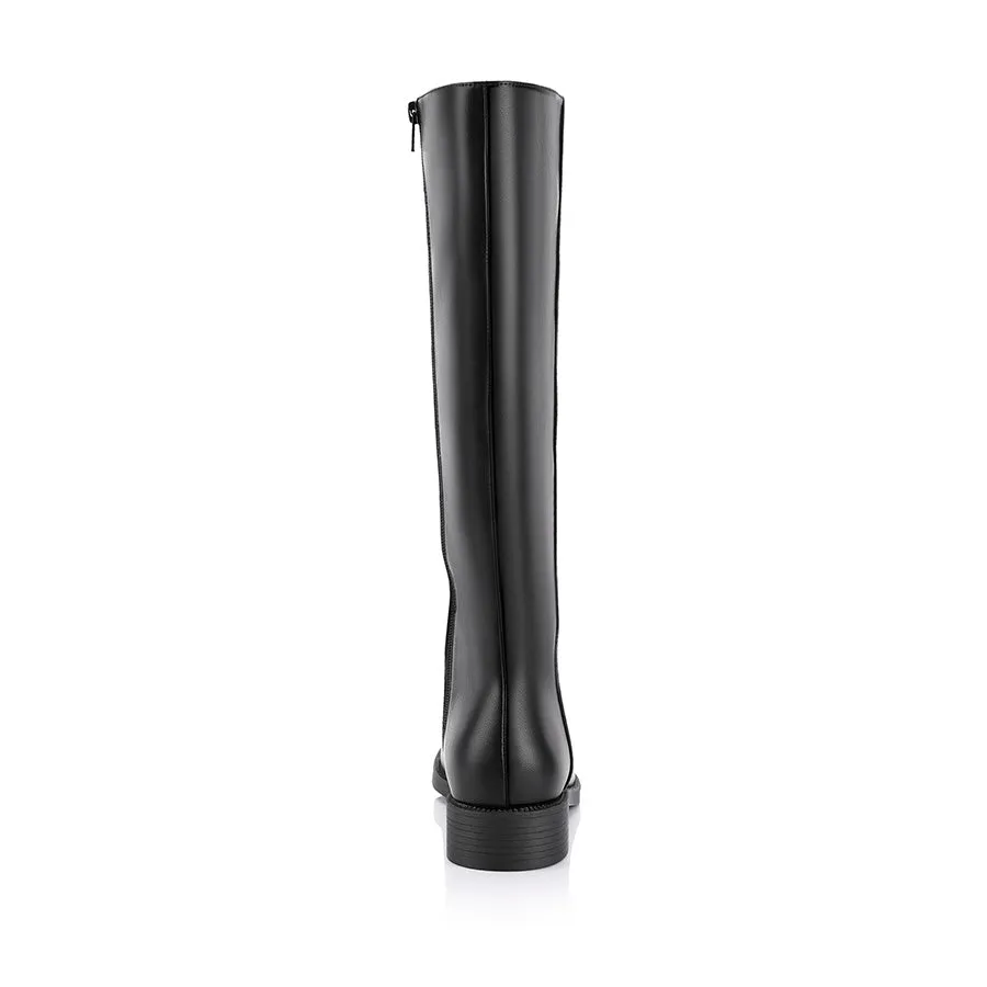 Gabe Flat Knee High Boots - Black sold by Verali product image thumbnail 5