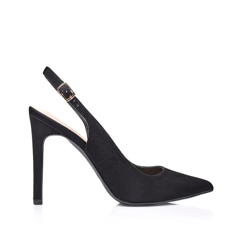 Harden Stiletto Pumps - Black Micro sold by Verali