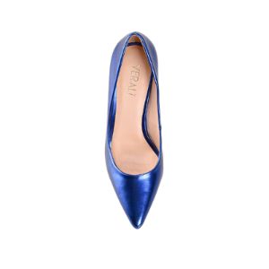 Harolina Stiletto Pumps - Blue Metallic sold by Verali