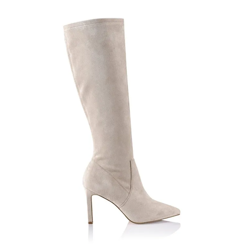 Effy Knee High Boots - Stone Micro sold by Verali
