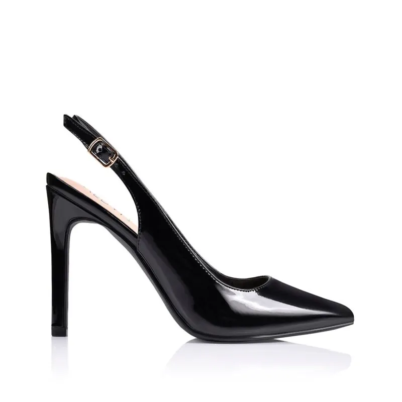 Harden Stiletto Pumps - Black Patent sold by Verali