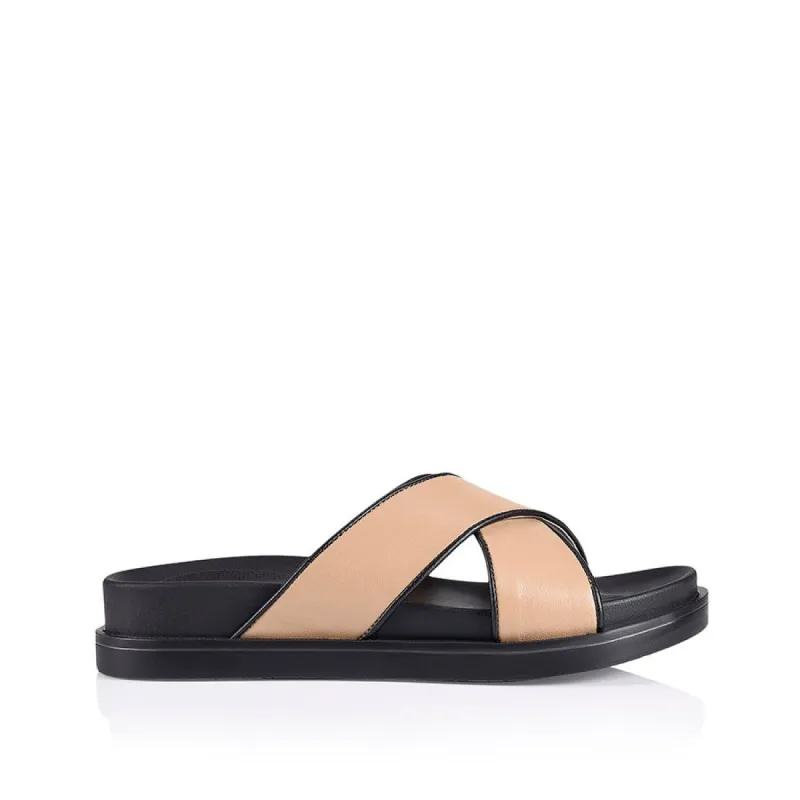Osher Chunky Slides - Light Camel Smooth sold by Verali