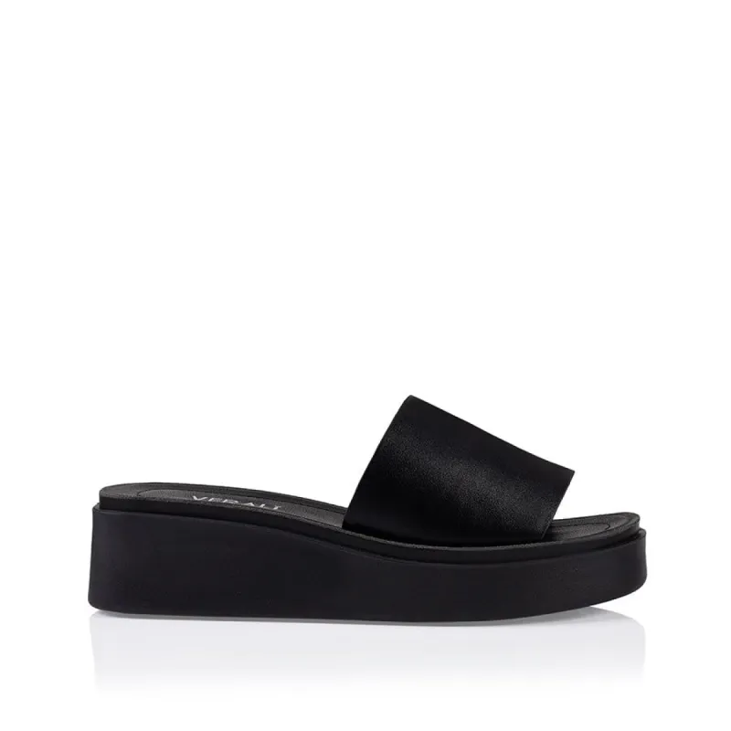 Rascal Flatform Slides - Black Smooth sold by Verali