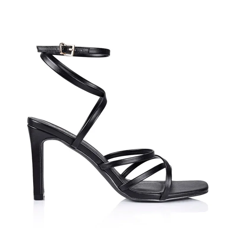 Kindred Strappy Block Heels - Black sold by Verali