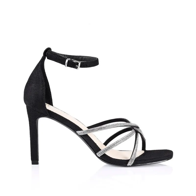 Kisha Strappy Heeled Sandals - Black sold by Verali