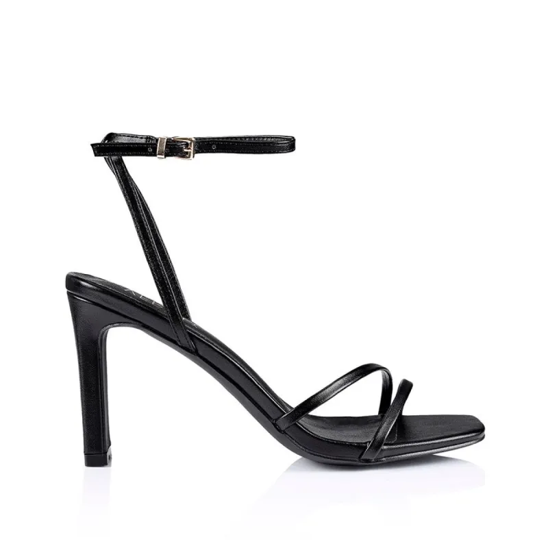 Kimmy Slim Strappy Heels - Black sold by Verali