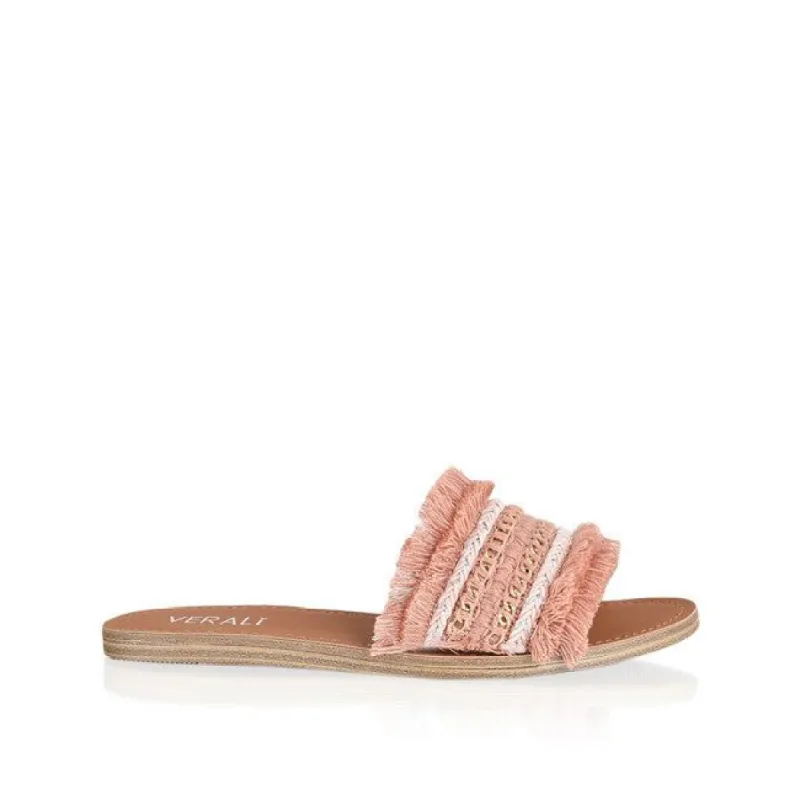 Tobi Tassel Slides - Pink sold by Verali