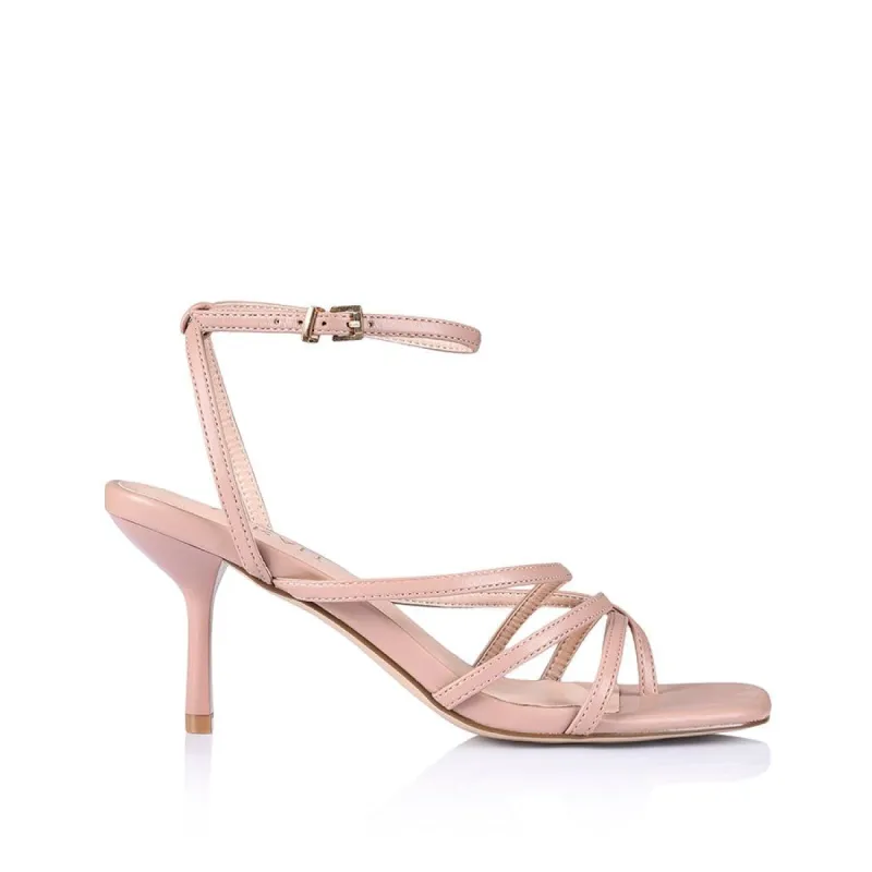 Nina Strappy Heels - Dark Blush sold by Verali