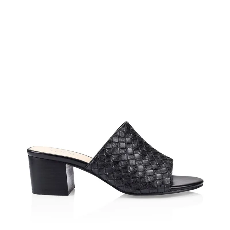 Ezzy Woven Mules - Black sold by Verali