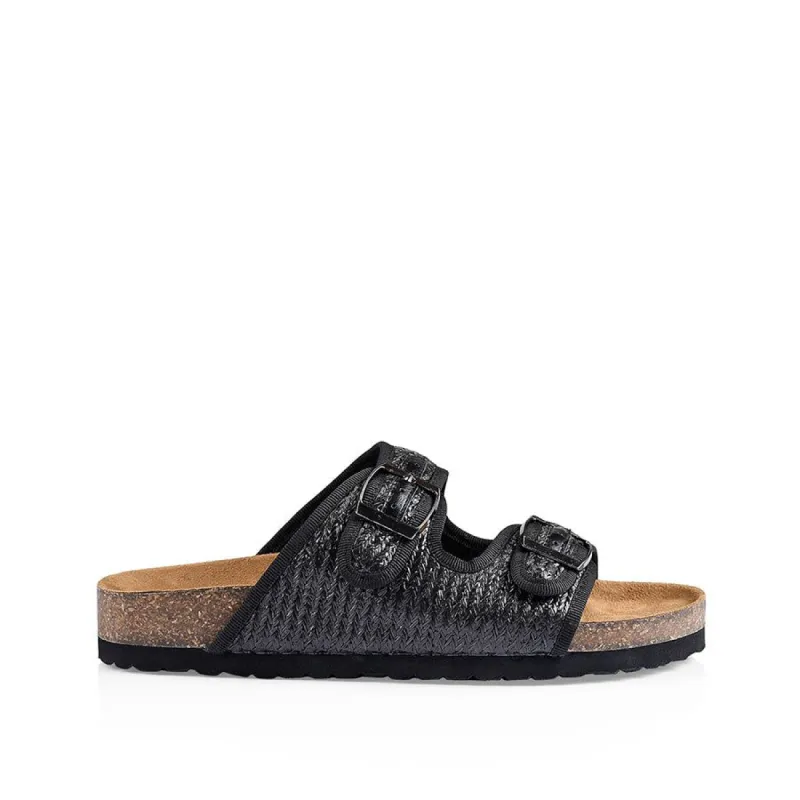 Xyclone Woven Slides - Black sold by Verali