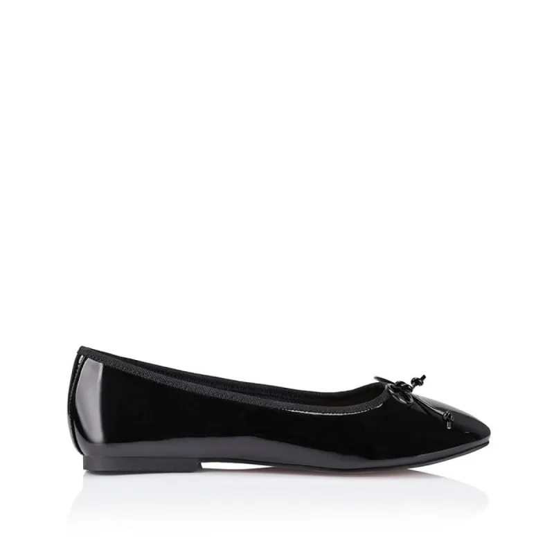 Ballerina Ballet Flats - Black Patent sold by Verali