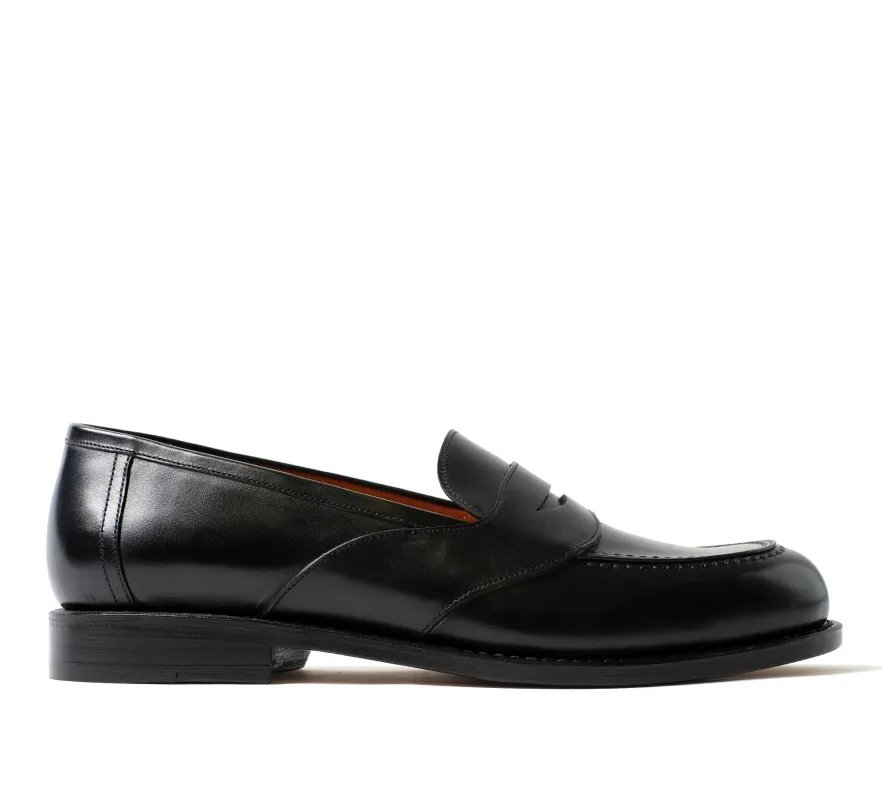 Elvaston Loafer - Black Calf made by Horatio London