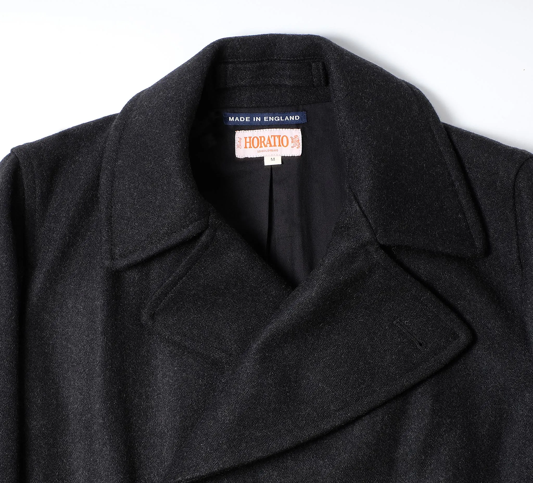 Ossington Great Coat - Charcoal sold by Horatio London product image thumbnail 2