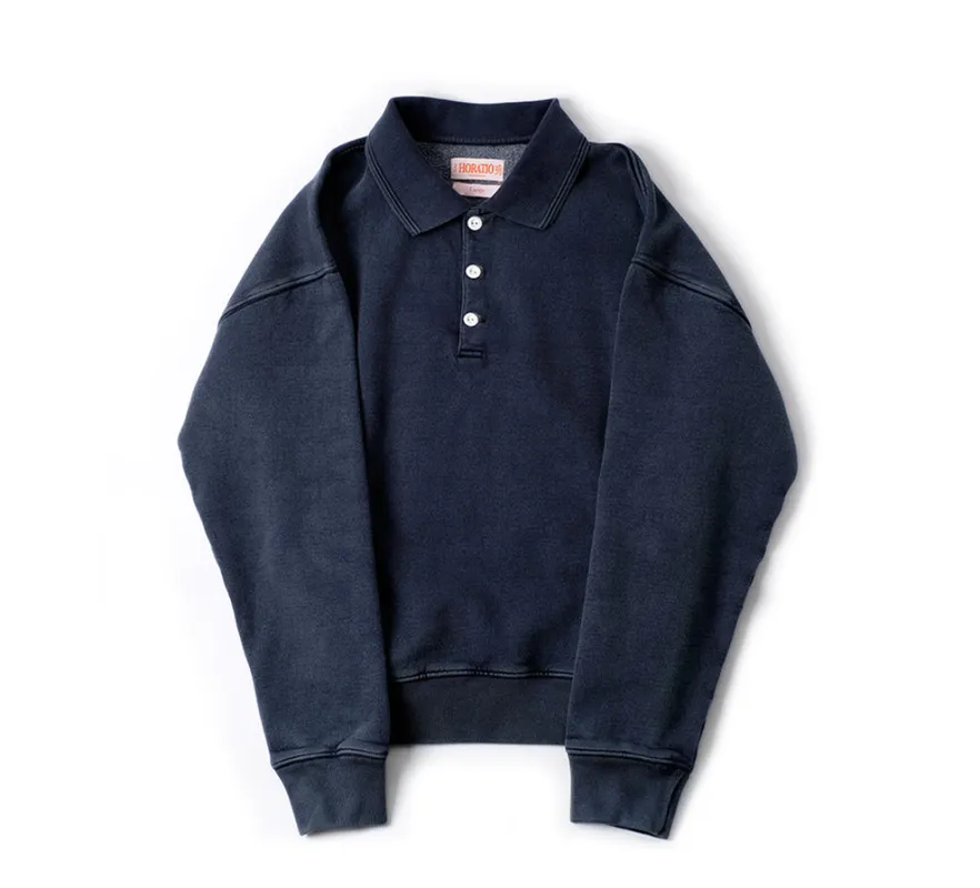Lindon Rugby Sweatshirt - Navy made by Horatio London