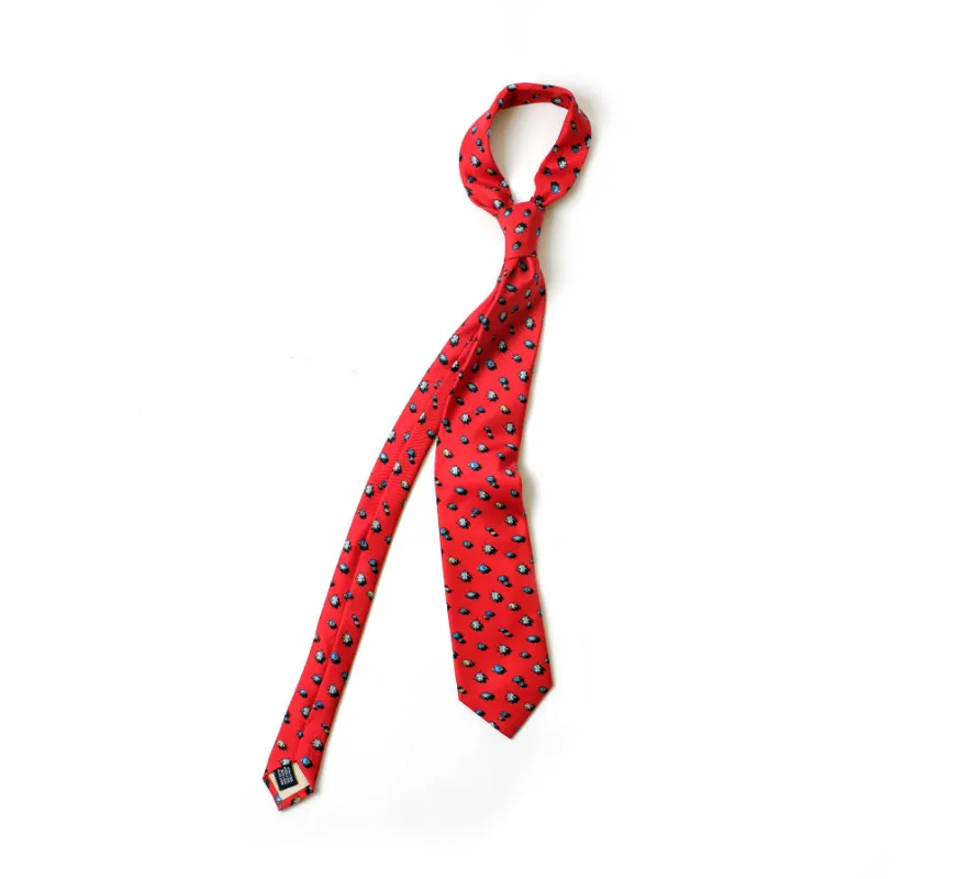 Deadstock Como Silk Tie - Fish made by Horatio London