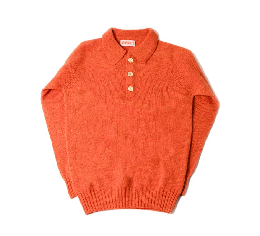 Kowdray Shaggy Polo - Orange sold by Horatio London