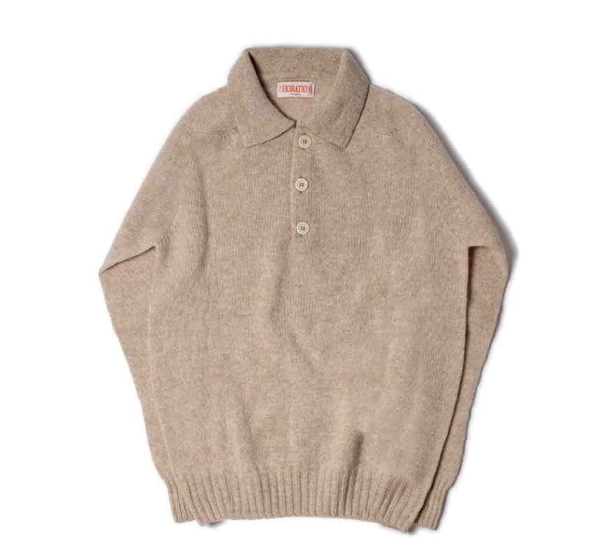 Kowdray Shaggy Polo - Tusk sold by Horatio London