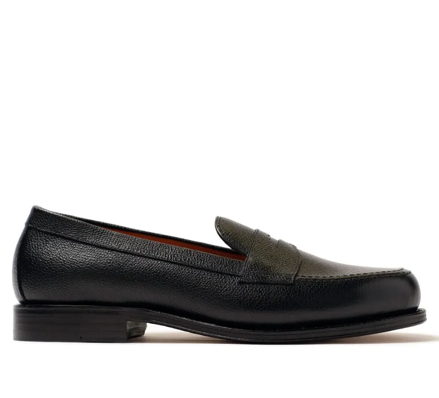 Dartmouth Loafer - Black Grain made by Horatio London