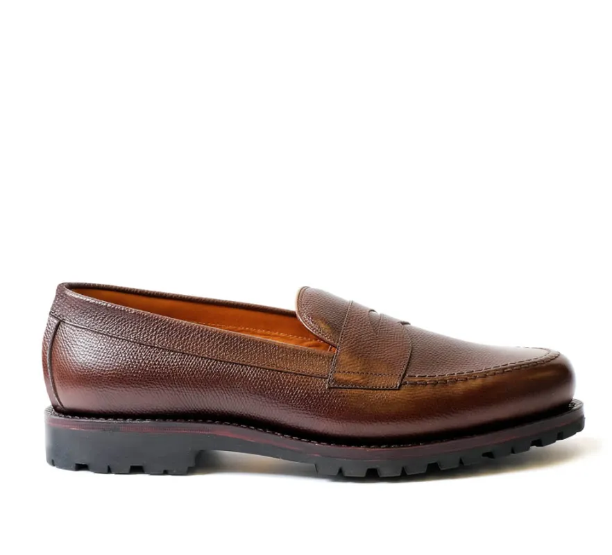Dartmouth Adventurer Loafer - Brown Grain sold by Horatio London