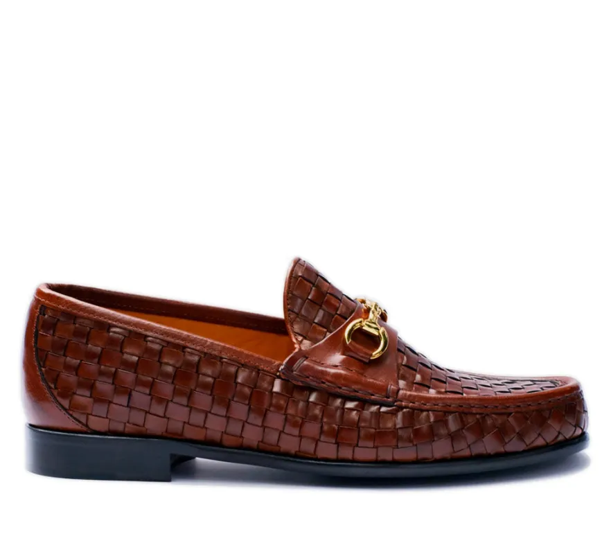 Beaufoy Loafer - Brown Basket Weave made by Horatio London