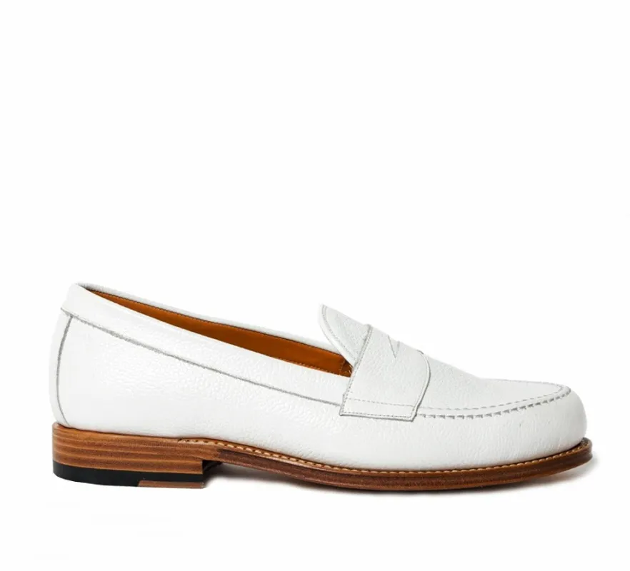 Dartmouth Loafer - White Grain made by Horatio London