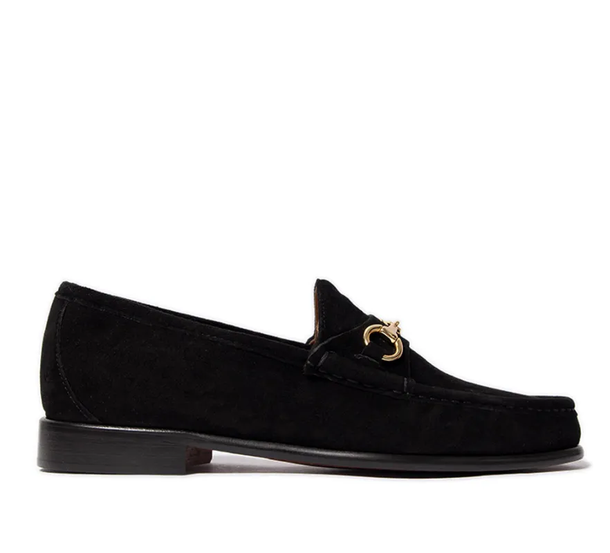 Beaufoy Loafer - Black Suede sold by Horatio London