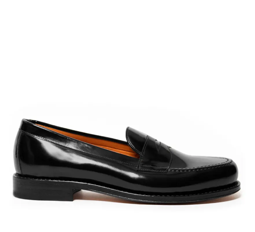 Dartmouth Loafer - Black Shine sold by Horatio London