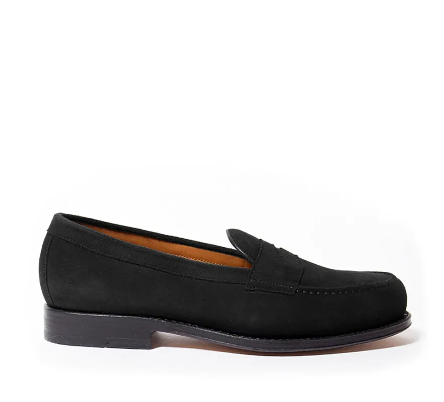 Dartmouth Loafer - Black Suede sold by Horatio London